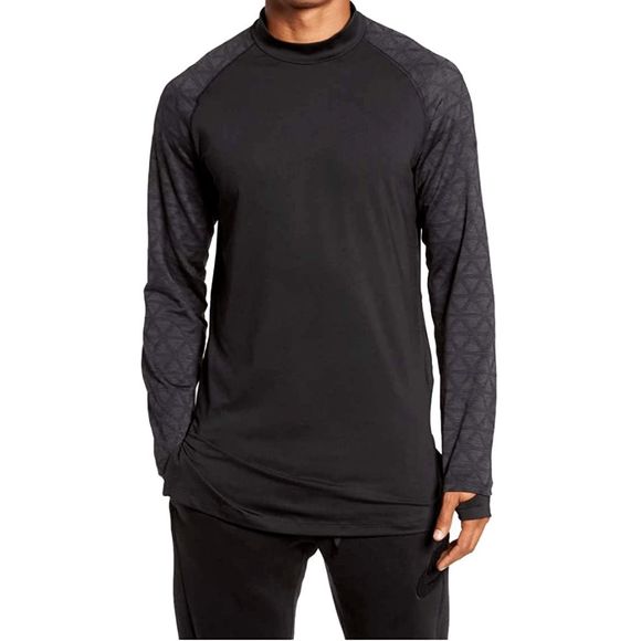 NEW Men XL NIKE Pro Therma Utility Long Sleeve Mock Training 929707 010 Black - Picture 1 of 2